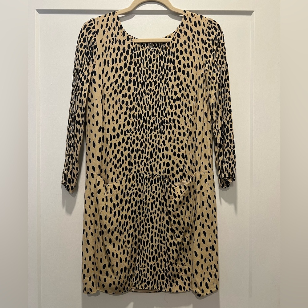 Jcrew cheetah print shift dress